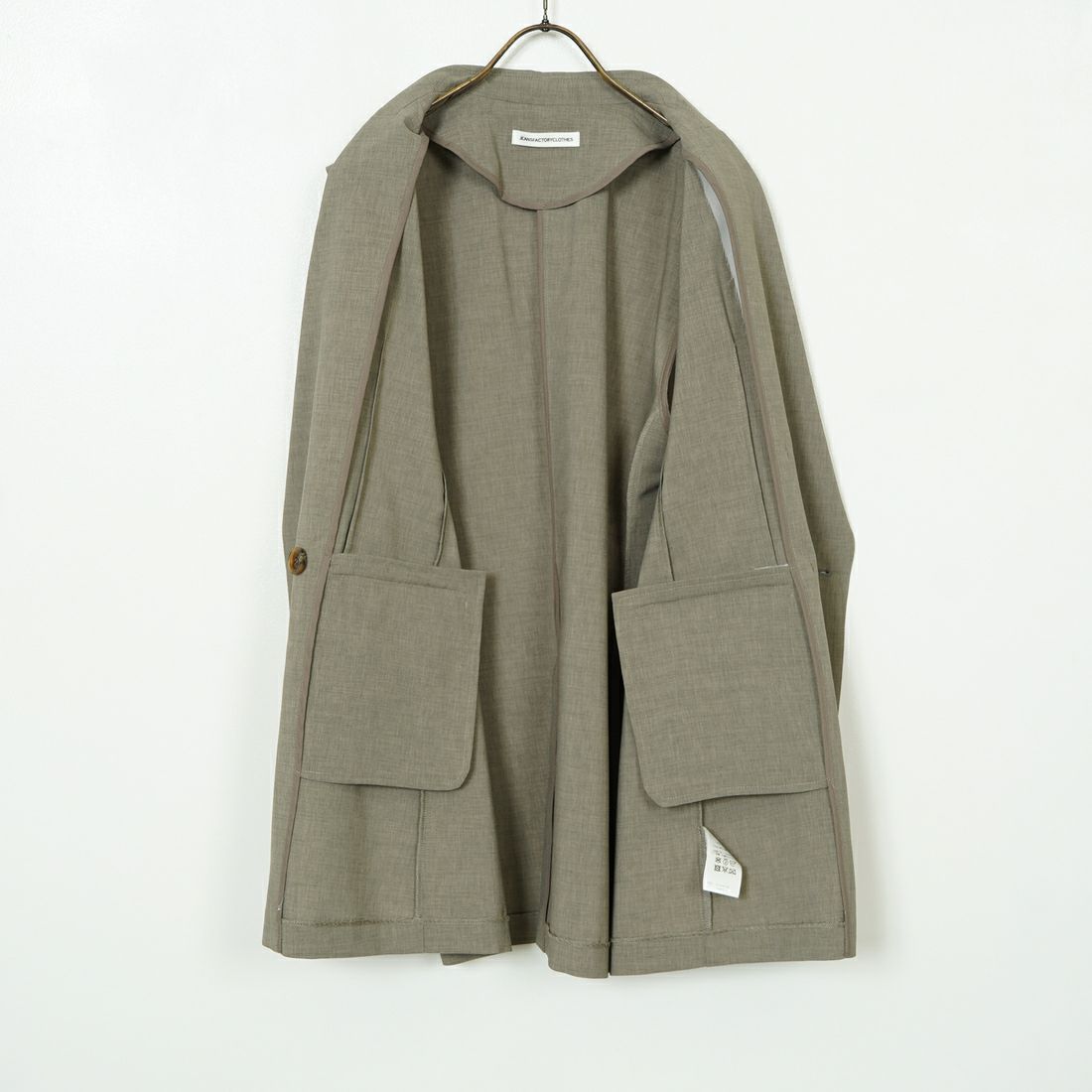 Jeans Factory Clothes [ジーンズファクトリークローズ] ミドルジレ [21254054] 001 ｸﾞﾚｰ