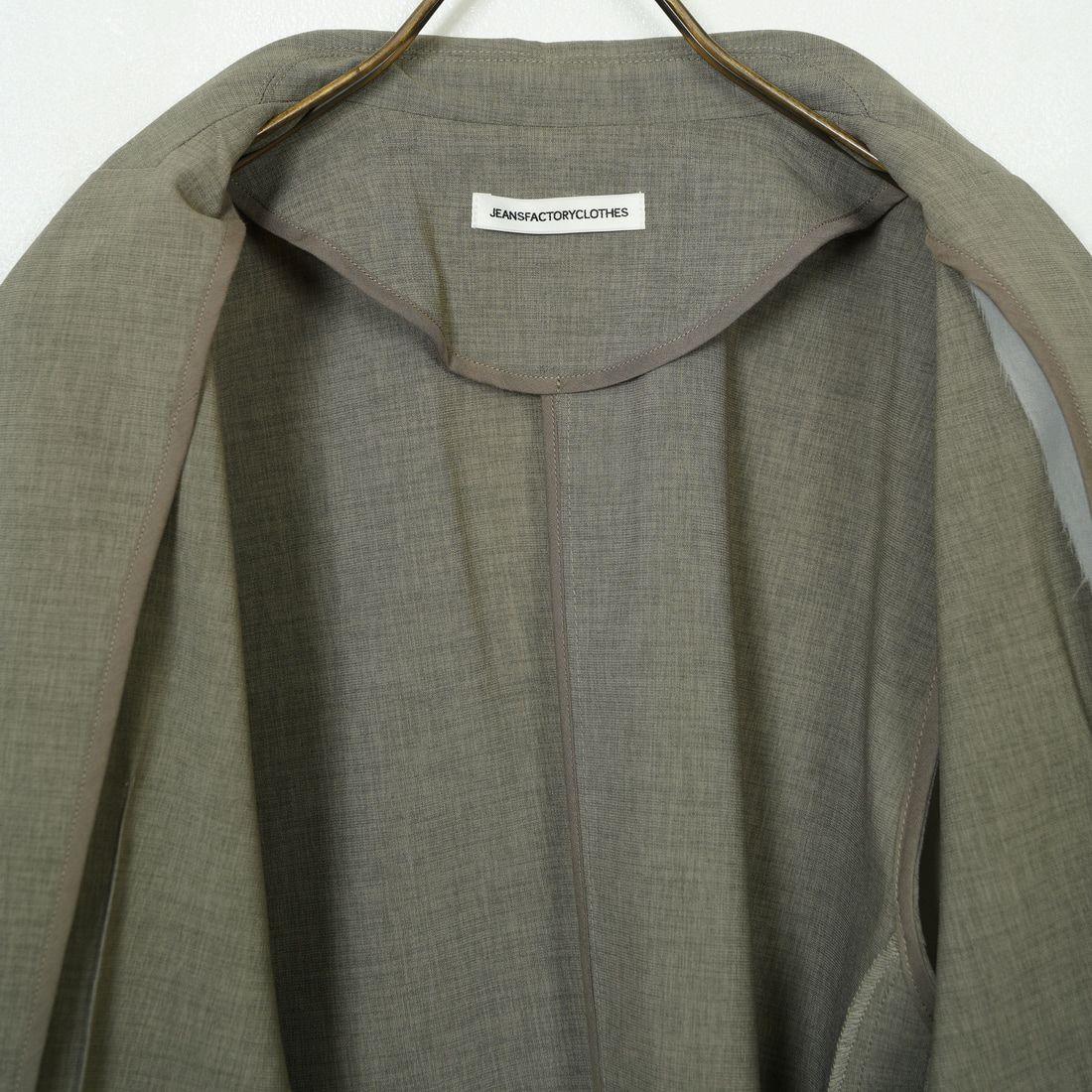 Jeans Factory Clothes [ジーンズファクトリークローズ] ミドルジレ [21254054] 001 ｸﾞﾚｰ