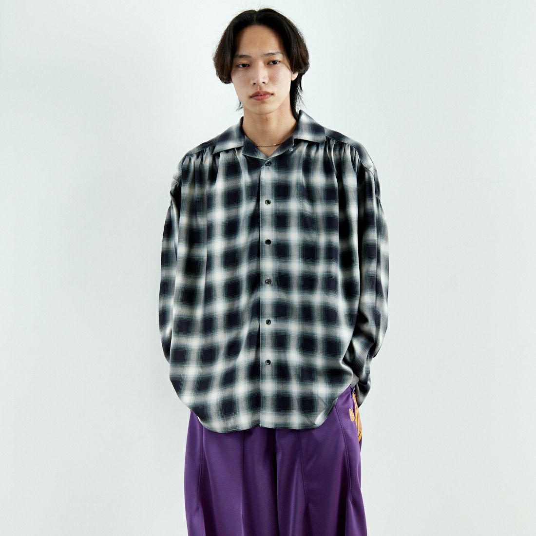 B BLACK&&モデル身長：179cm 着用サイズ：L&&