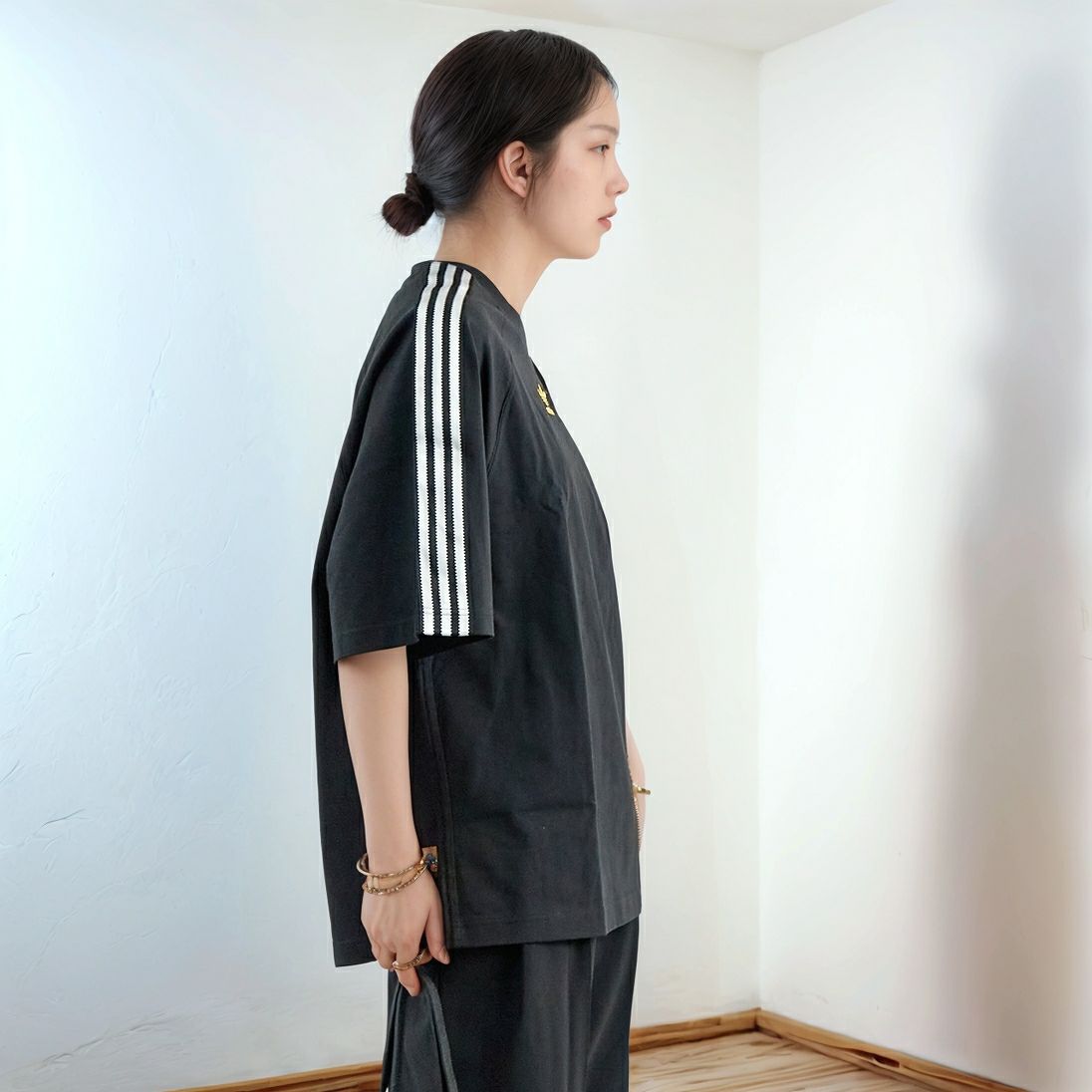 adidas Originals [アディダス オリジナルス] 半袖Tシャツ [KKU16] JW1854 &&モデル身長：167cm 着用サイズ：S&&