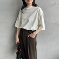 01 WHITE&&モデル身長：160cm 着用サイズ：F0&&