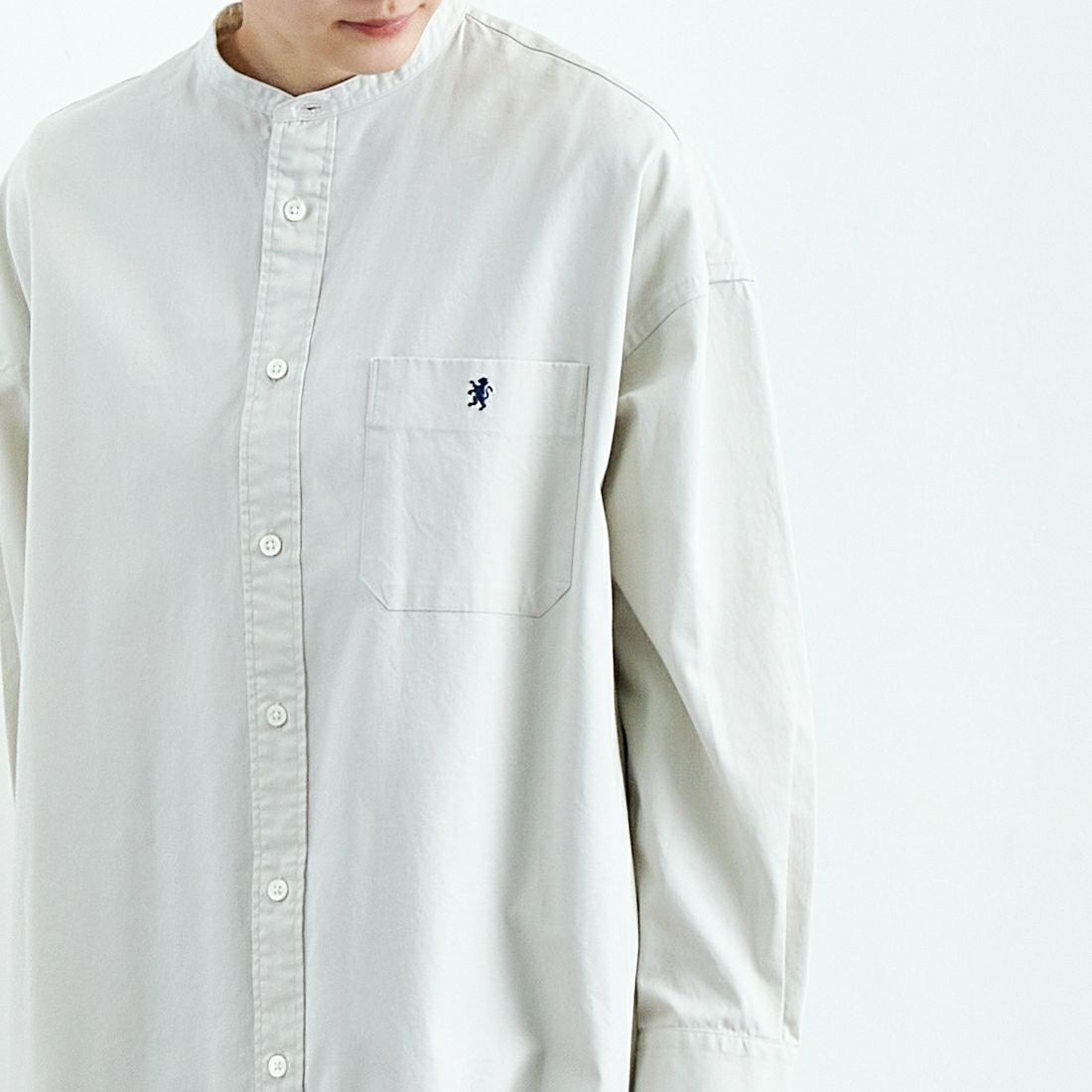 Gymphlex [ジムフレックス] バンドカラーシャツドレス [GY-G0064BIT] SAND BEIGE