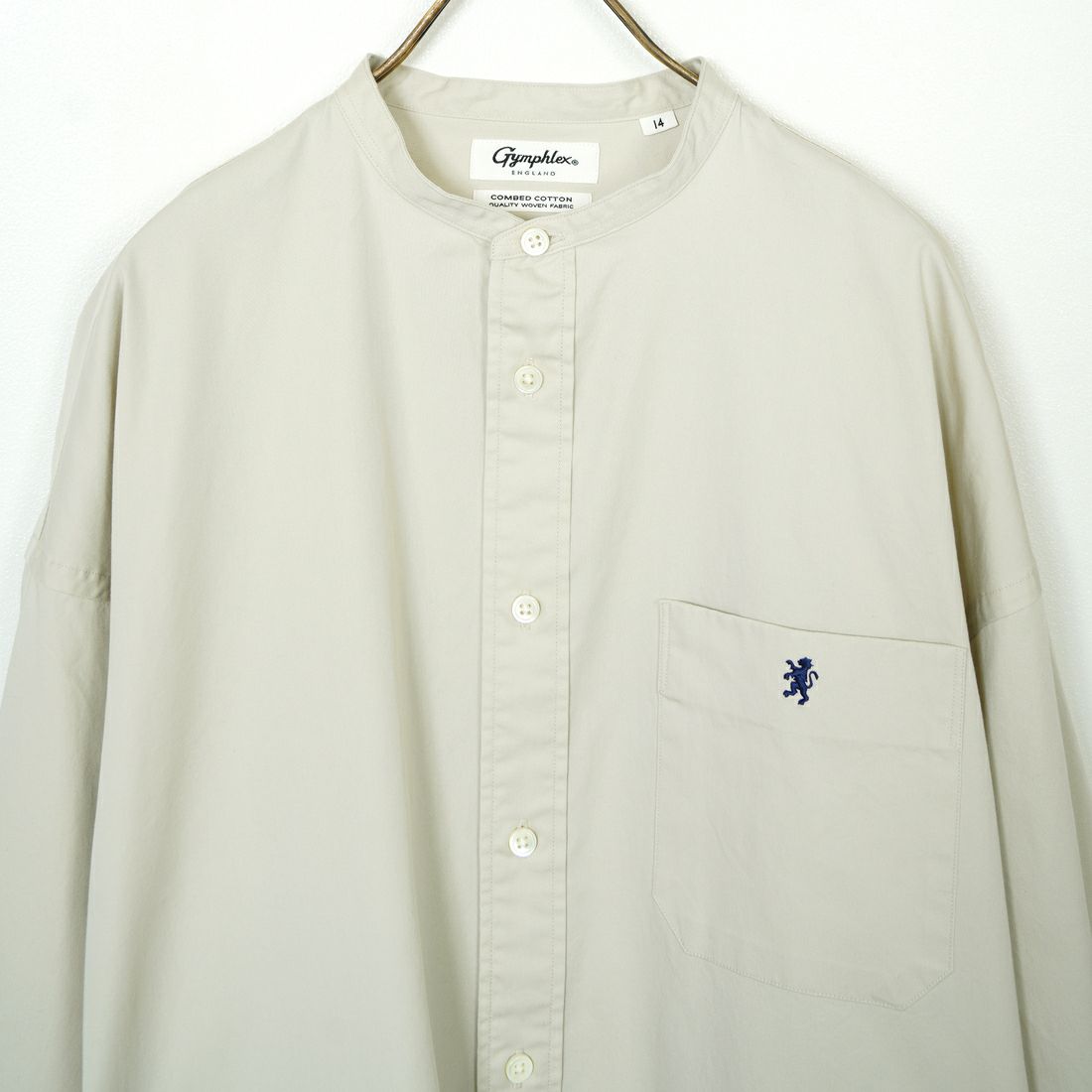 Gymphlex [ジムフレックス] バンドカラーシャツドレス [GY-G0064BIT] SAND BEIGE