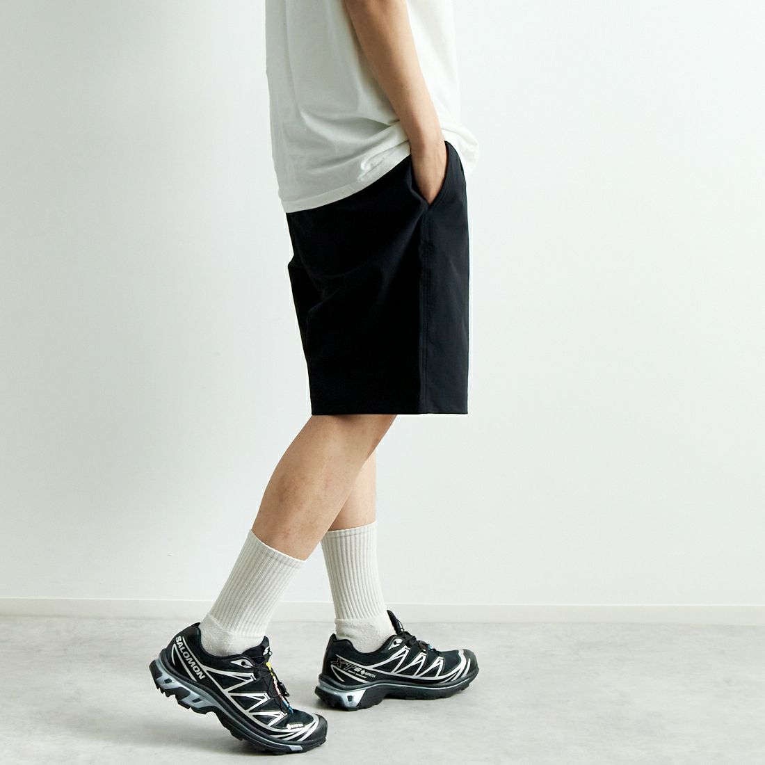 THE NORTH FACE [ザ ノースフェイス] ヴェイグラントショーツ [NB22582] K &&モデル身長：179cm 着用サイズ：XL&&