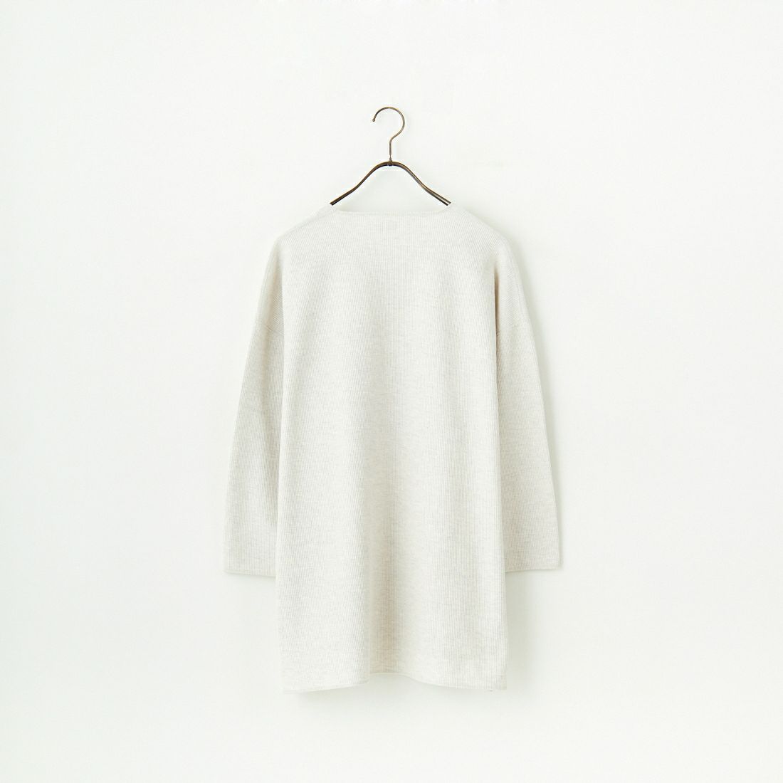 blurhms ROOTSTOCK [ブラームス ルーツストック] 別注 ラフ&スムース サーマル オーバーネック 7分袖Tシャツ [BROOTS24SJF01S25] OATMEAL