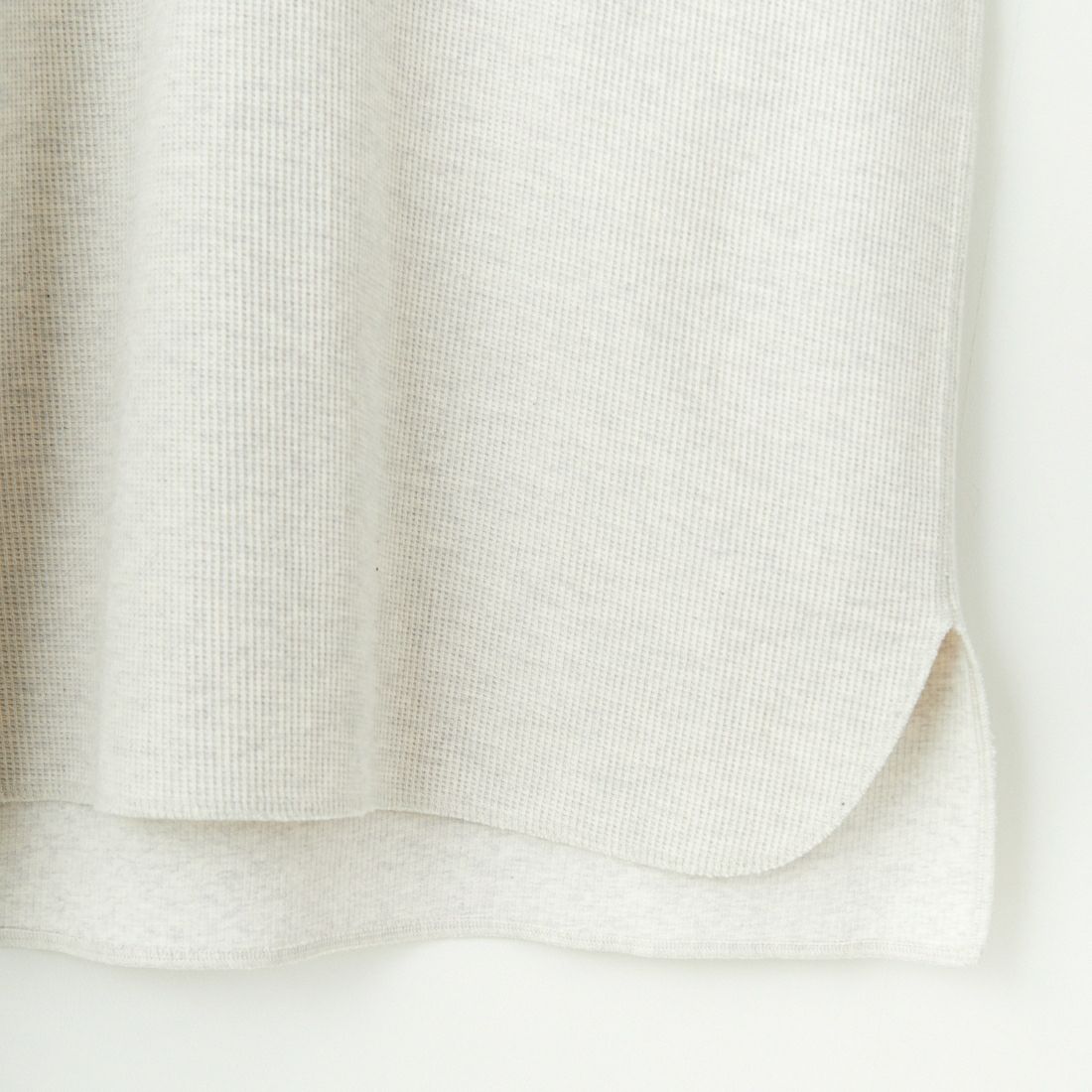 blurhms ROOTSTOCK [ブラームス ルーツストック] 別注 ラフ&スムース サーマル オーバーネック 7分袖Tシャツ [BROOTS24SJF01S25] OATMEAL