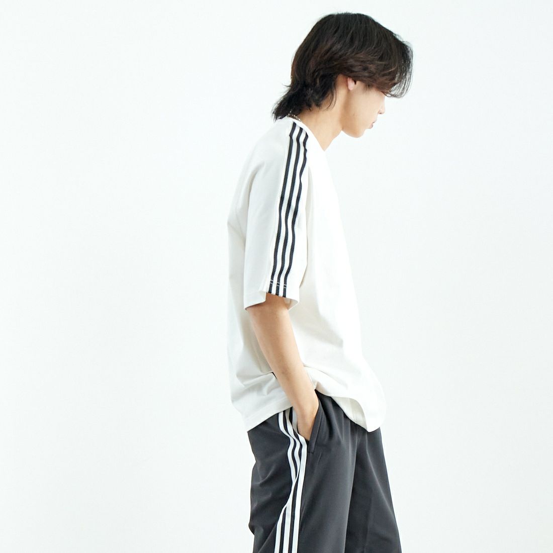 adidas Originals [アディダス オリジナルス] 半袖Tシャツ [KKU16] JW1855 &&モデル身長：179cm 着用サイズ：L&&