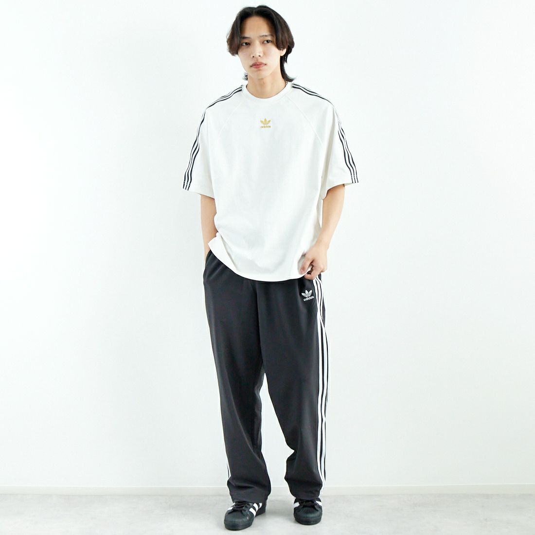 adidas Originals [アディダス オリジナルス] 半袖Tシャツ [KKU16] JW1855 &&モデル身長：179cm 着用サイズ：L&&