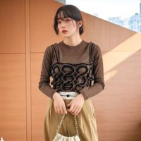 BLACK/BEIG&&モデル身長：167cm 着用サイズ：F&&