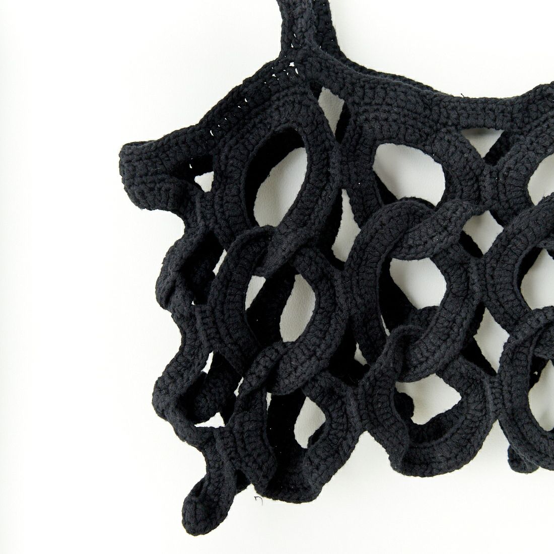 Jf Ready Made [ジェイエフレディメイド] サークルカギ針ビスチェ [12554-WG] BLACK/BLAC