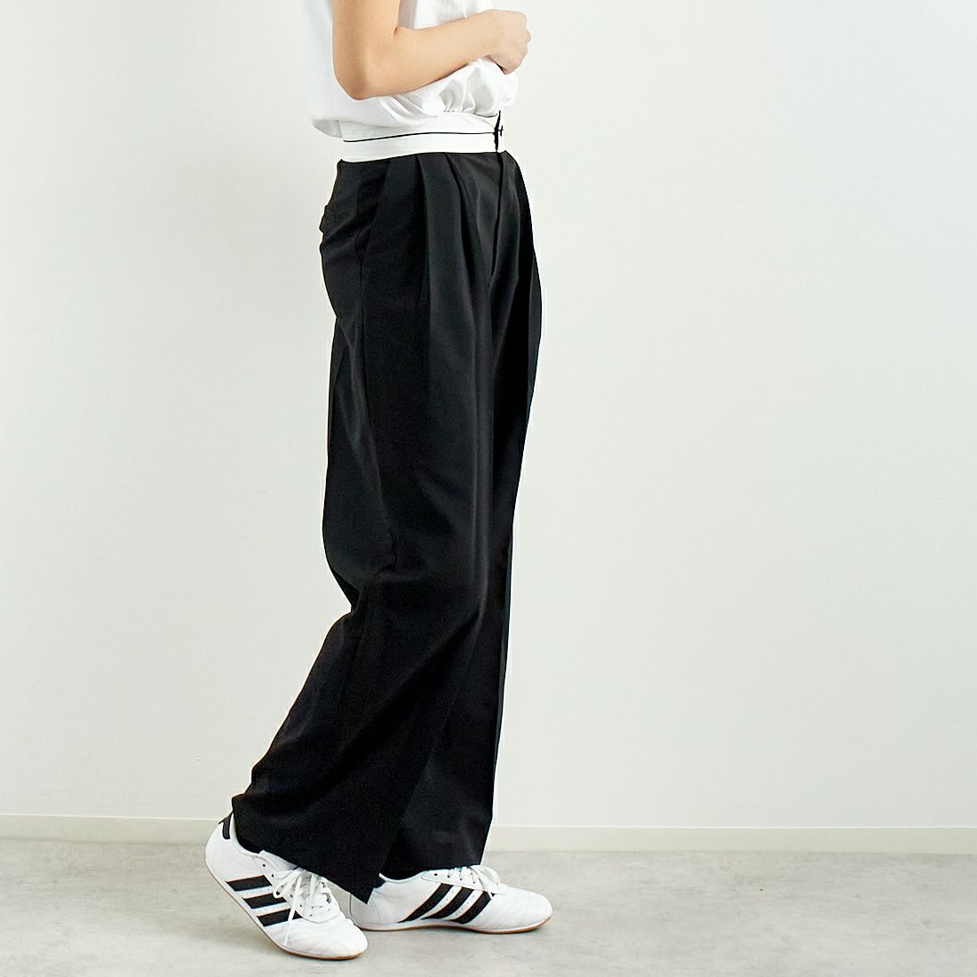 Jeans Factory Clothes [ジーンズファクトリークローズ] マーベルトパンツ [21254056] 004 ﾌﾞﾗｯｸ
