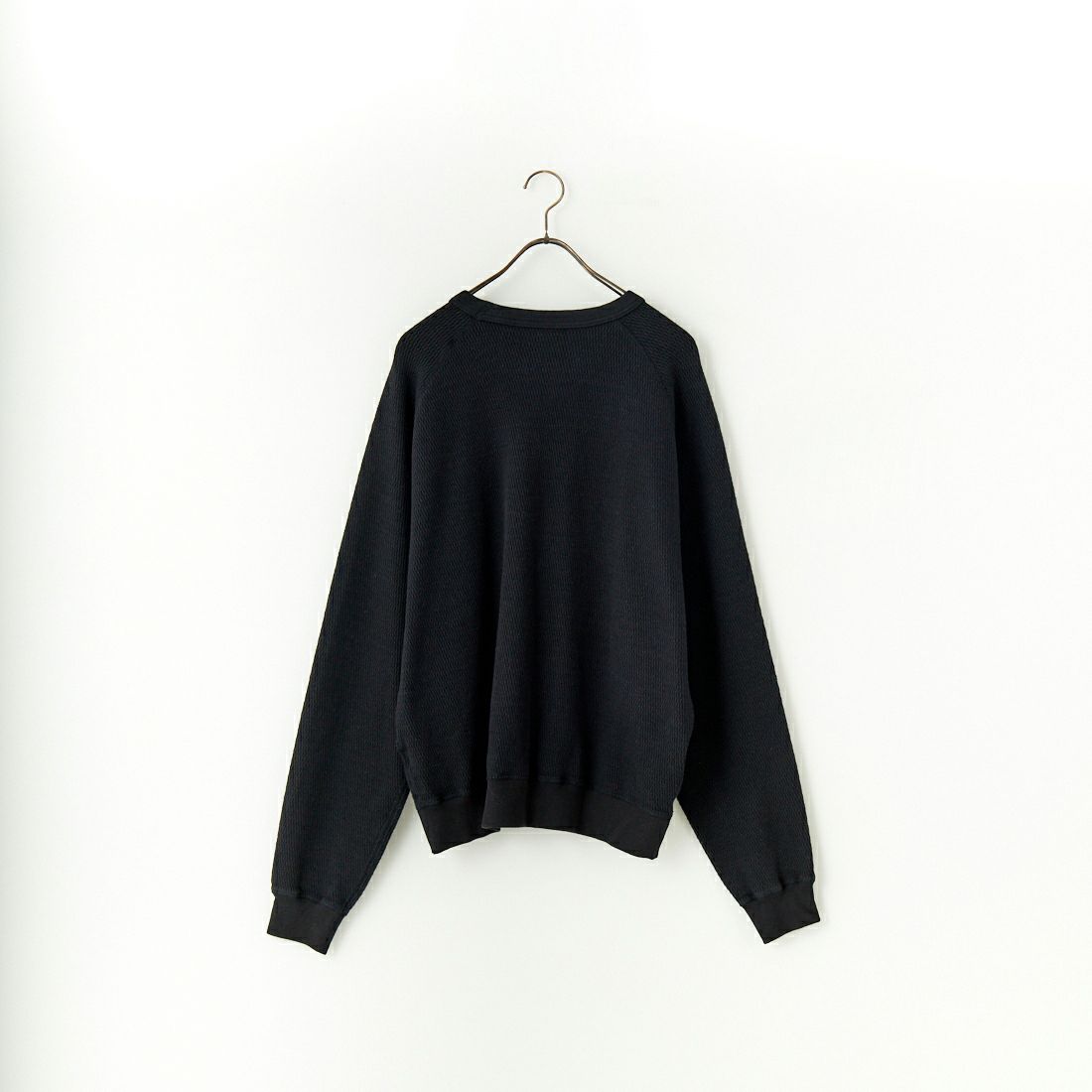 GOLD [ゴールド] ヘビーサーマルラグランシャツ [GL69483] 119 BLACK