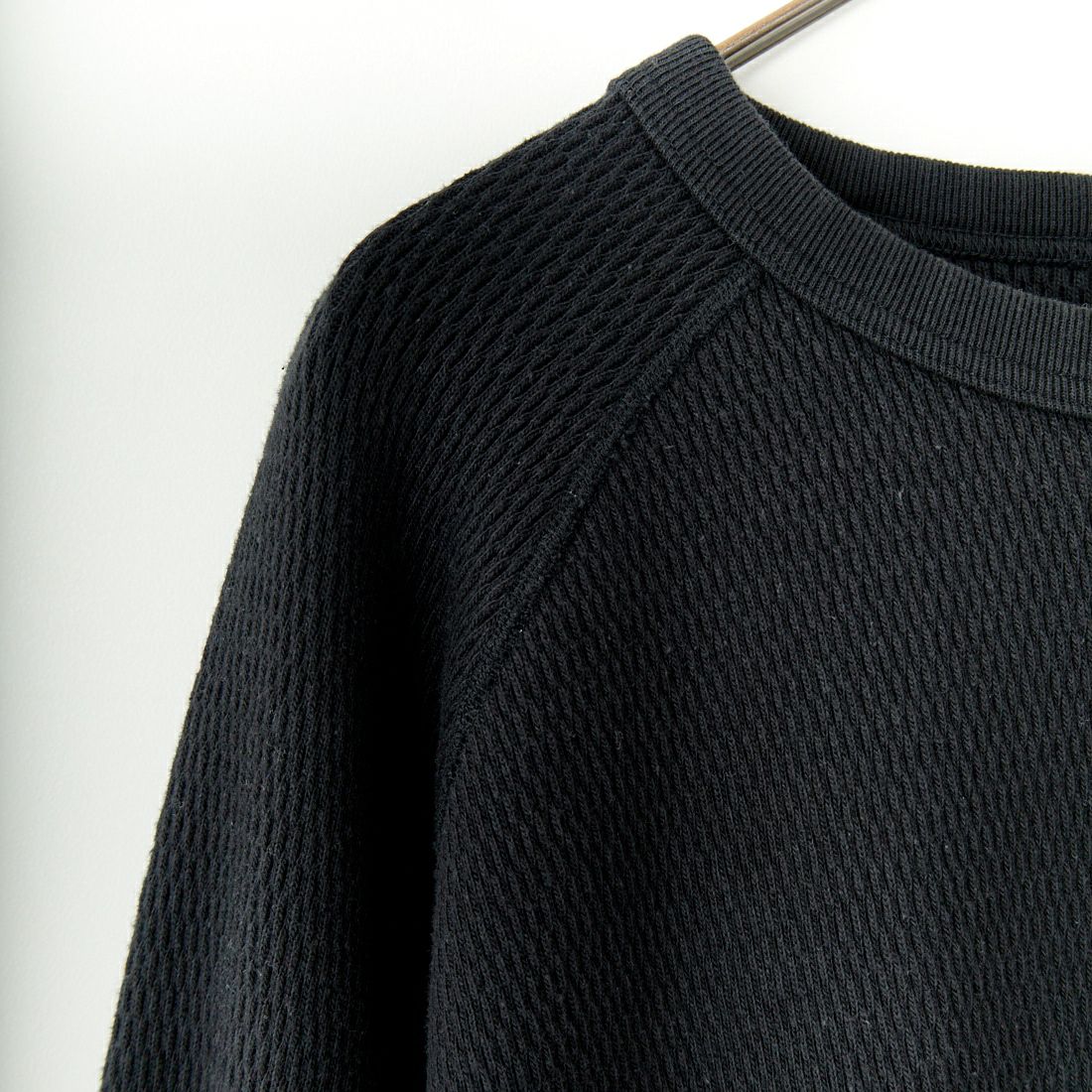 GOLD [ゴールド] ヘビーサーマルラグランシャツ [GL69483] 119 BLACK