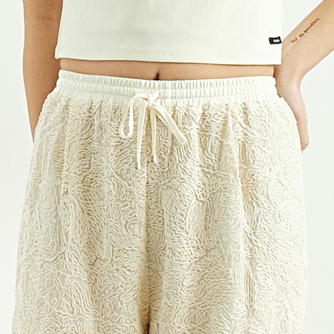 CHIGNON [シニヨン] 刺繍レースパンツ [3651-012KK] IVORY