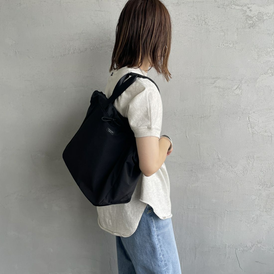 STANDARD SUPPLY [スタンダードサプライ] 2WAYドローストリングトートバッグ [4100615] 11 BLACK