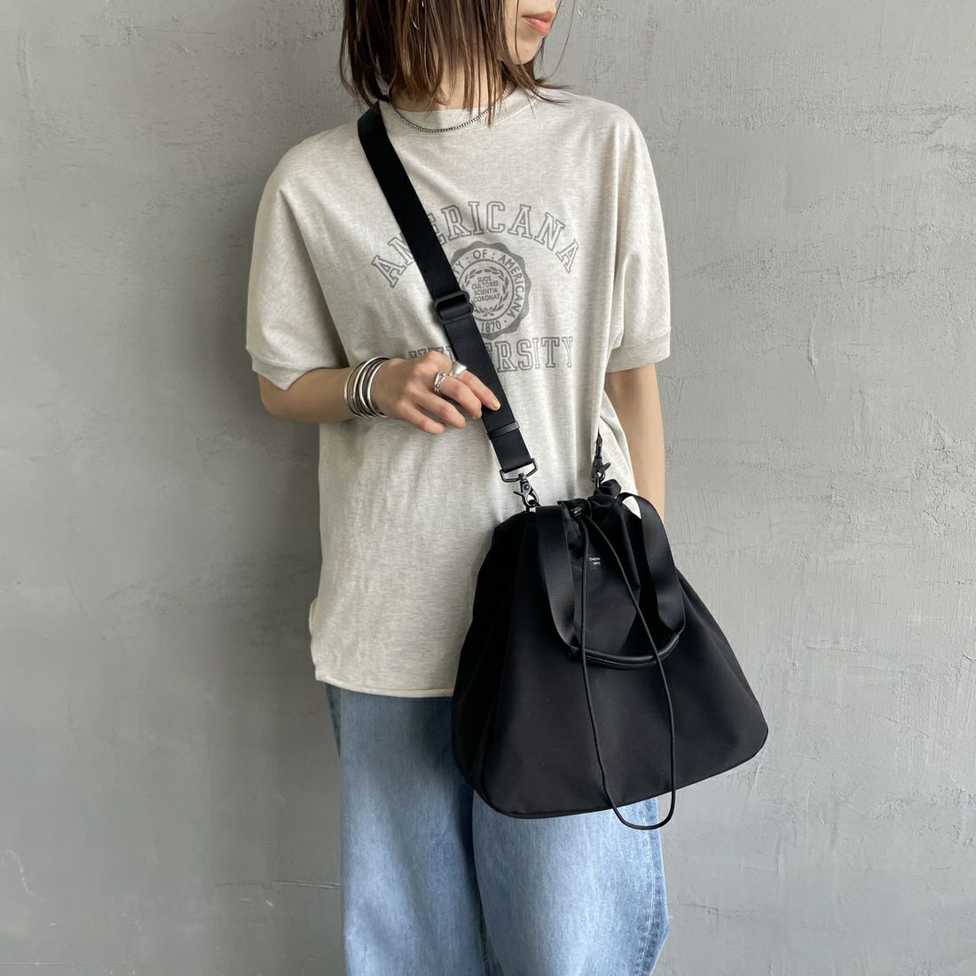 STANDARD SUPPLY [スタンダードサプライ] 2WAYドローストリングトートバッグ [4100615] 11 BLACK