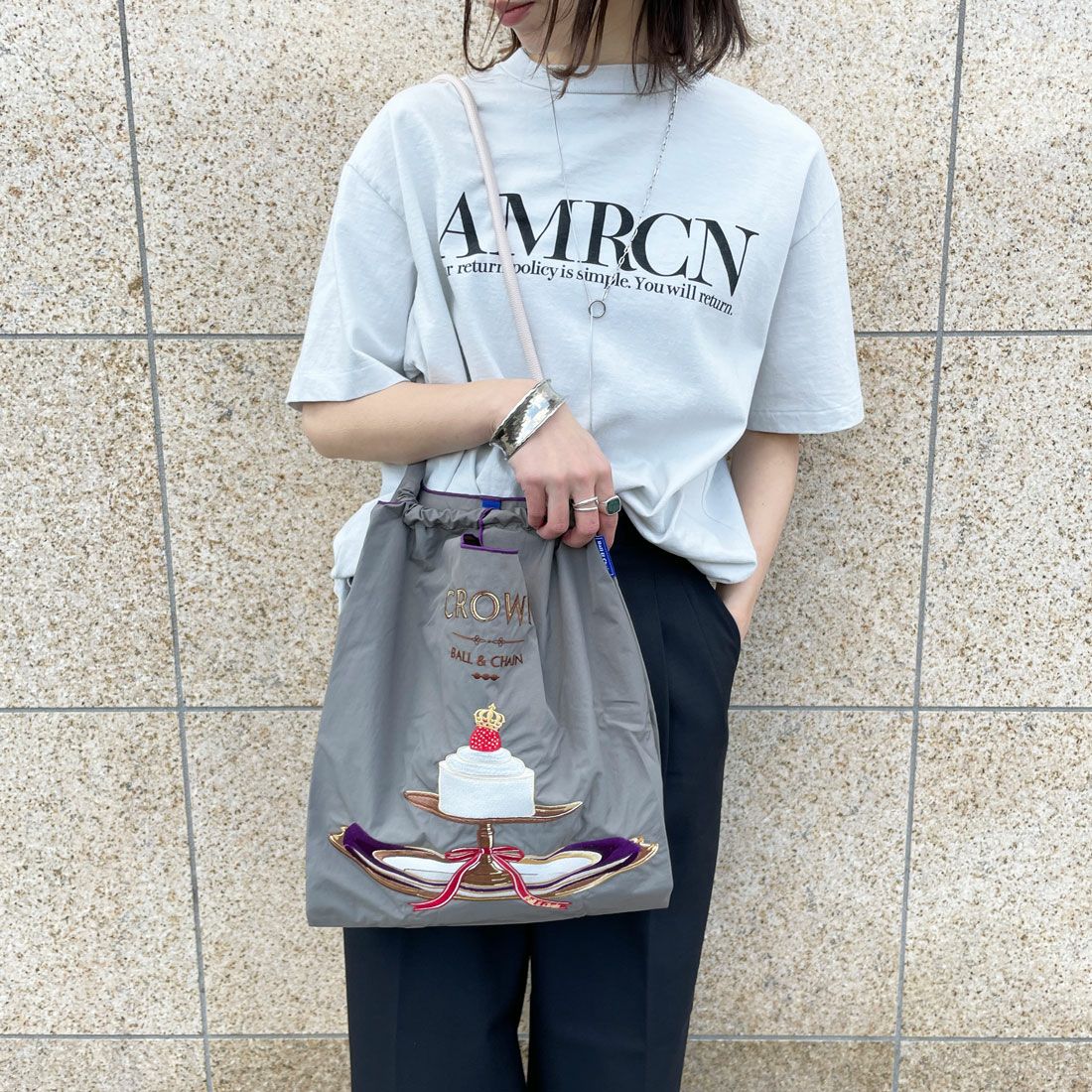 Ball&Chain [ボールアンドチェーン] エコバッグ STRAWBERRY CAKE [STRAWBERRY-CAKES] 30104385