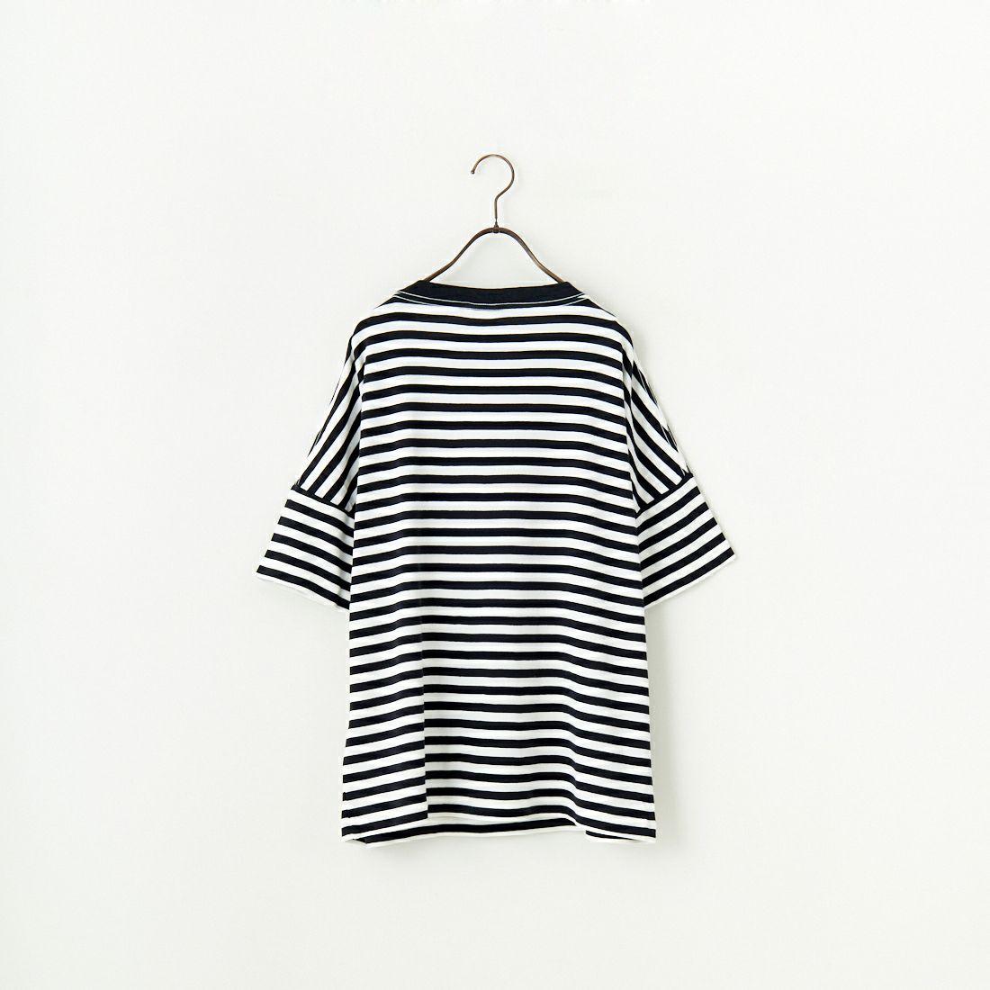 THE SHINZONE [ザ シンゾーン] フレンチストライプ ハーフスリーブTシャツ [25SMSCU05] 85 NAVY