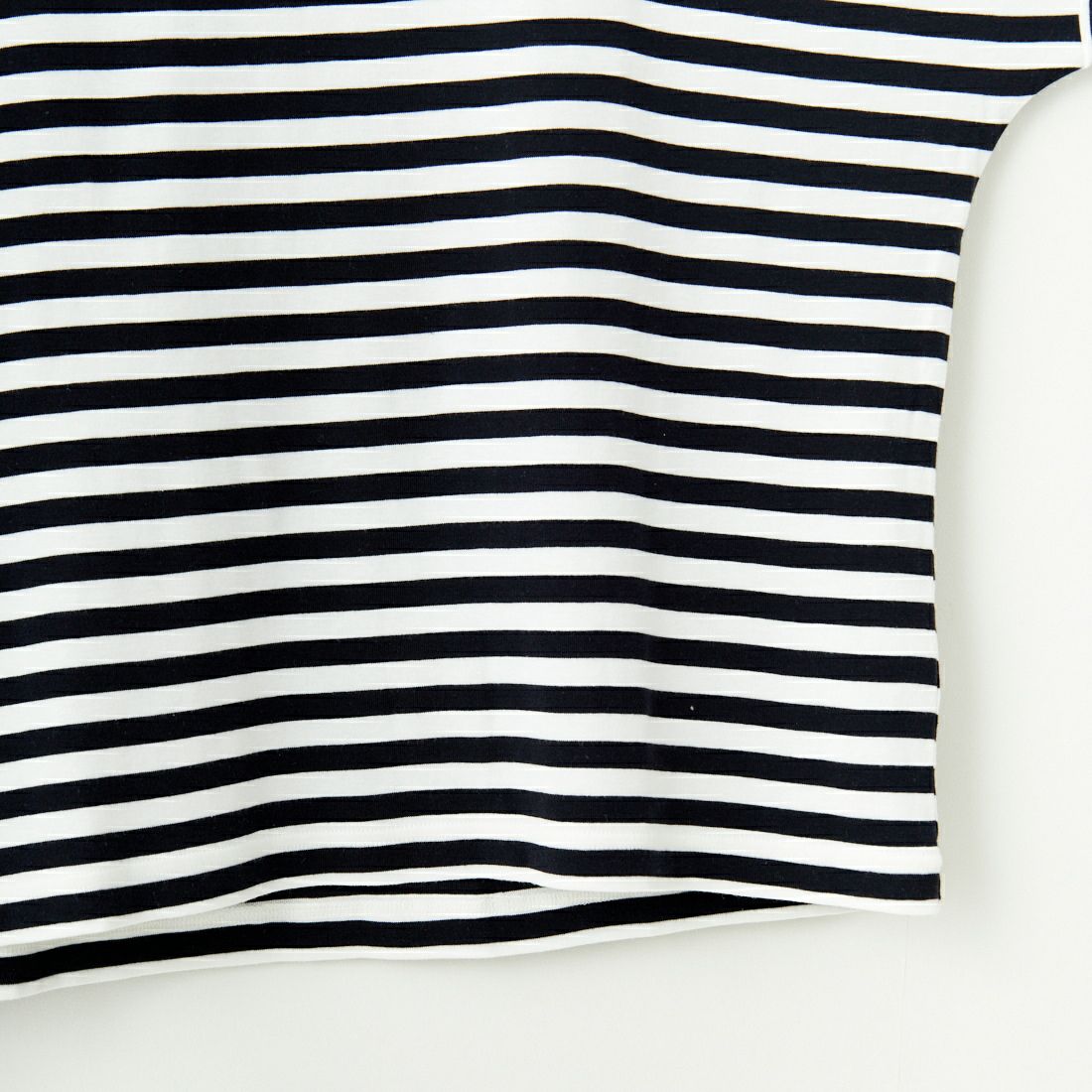 THE SHINZONE [ザ シンゾーン] フレンチストライプ ハーフスリーブTシャツ [25SMSCU05] 85 NAVY