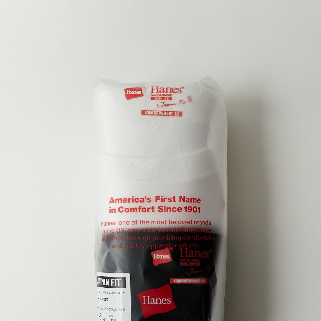 Hanes [ヘインズ] ジャパンフィット 2枚組 クルーネックTシャツ [H5320] 998 ｱｿｰﾄ