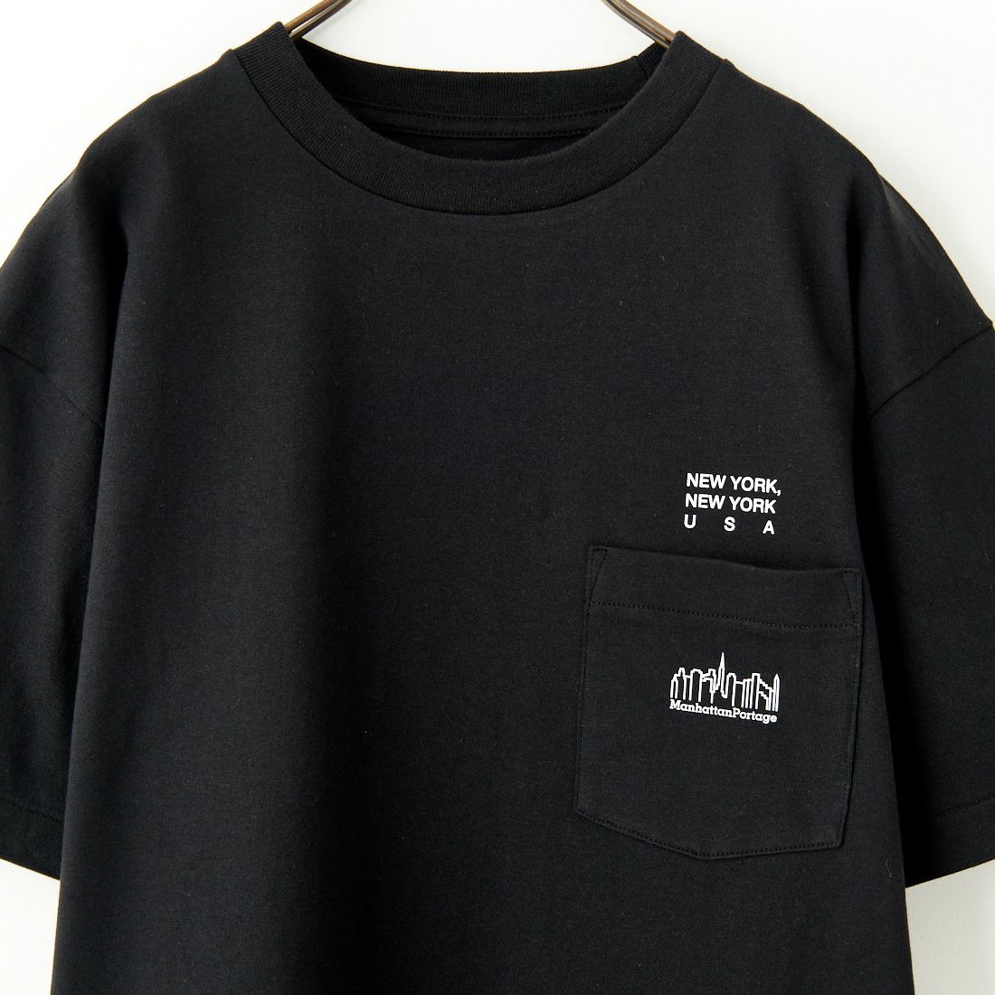 MANHATTAN PORTAGE [マンハッタンポーテージ] ショートスリーブプリントTシャツ [MP-M611] BLACK
