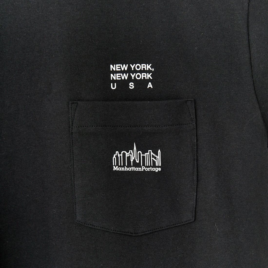 MANHATTAN PORTAGE [マンハッタンポーテージ] ショートスリーブプリントTシャツ [MP-M611] BLACK