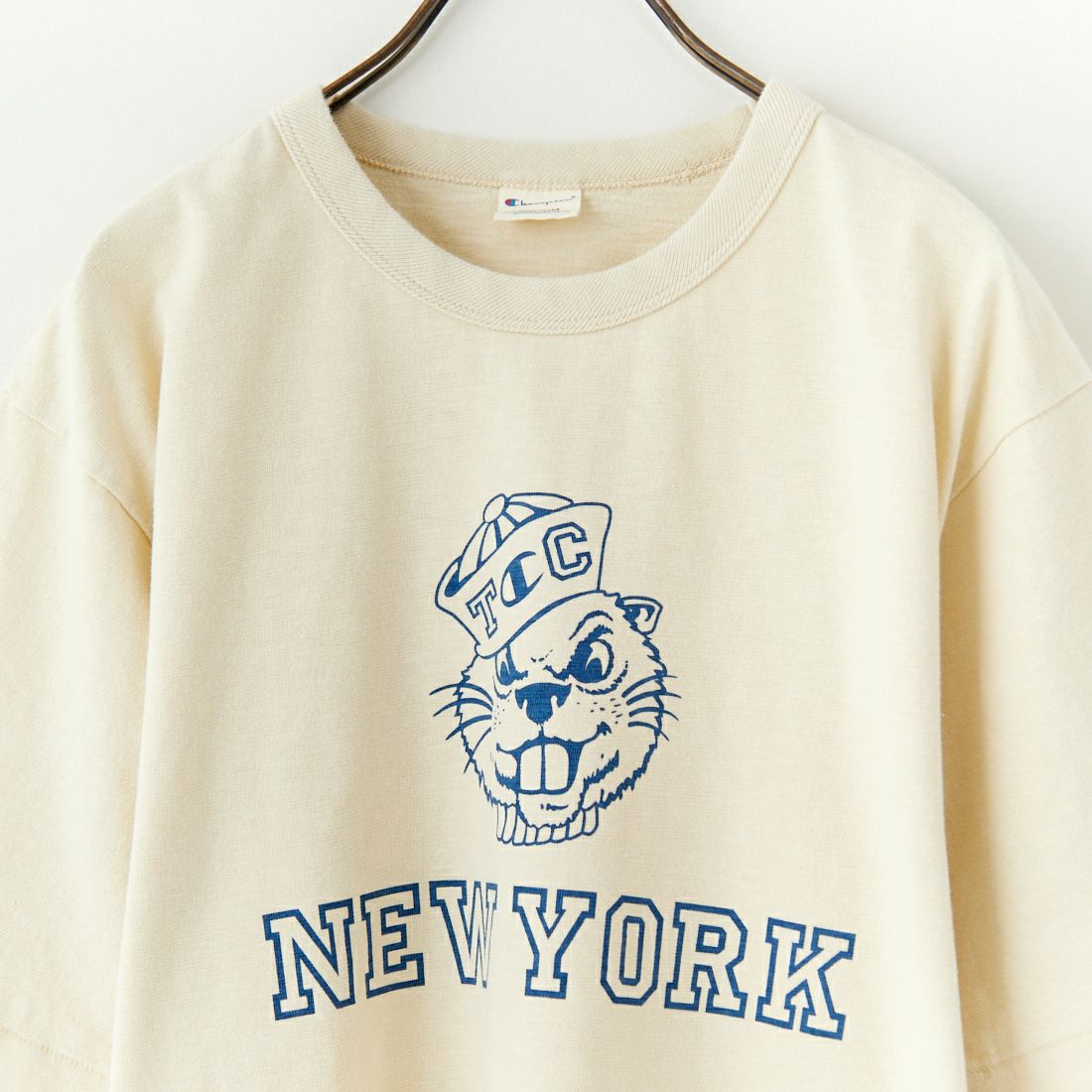 Champion [チャンピオン] ショートスリーブTシャツ [C3-B334] 710 ｸﾘｰﾑ
