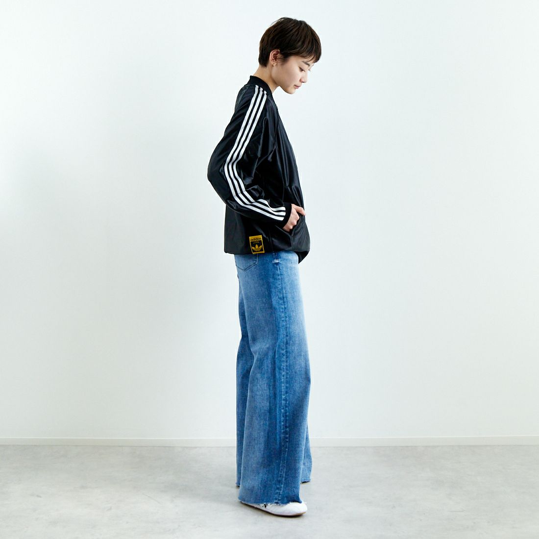 adidas Originals [アディダス オリジナルス] スーパースター トラックトップ [JZ091] JV9274 &&モデル身長：160cm 着用サイズ：S&&