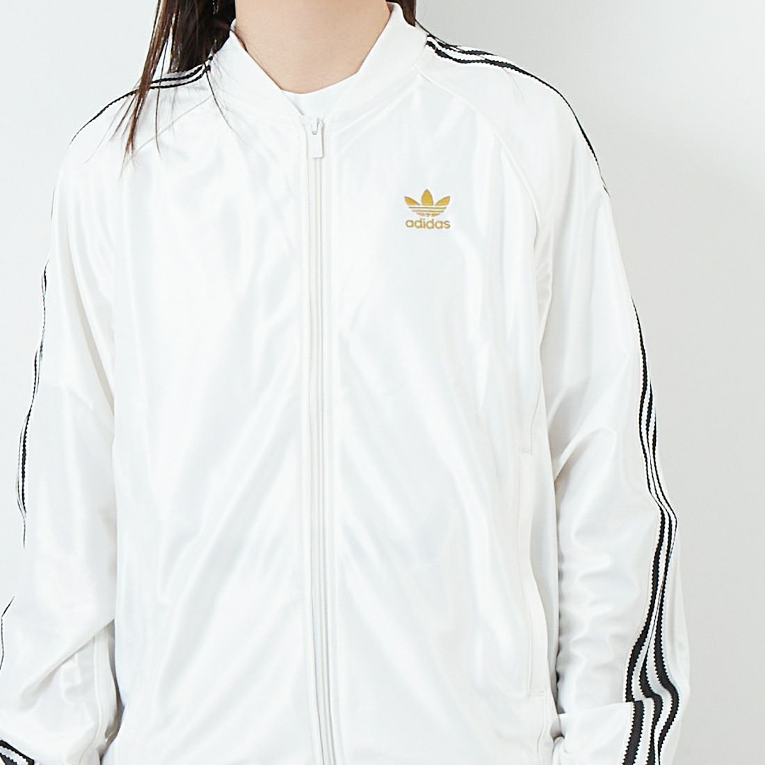 adidas Originals [アディダス オリジナルス] スーパースター トラックトップ [JZ091] JW1849 &&モデル身長：167cm 着用サイズ：S&&