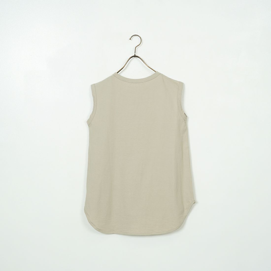 tumugu: [ツムグ] スープレコットン天竺　裾ラウンドタンクトップ [TC23116-WA] 80 L.GRAY