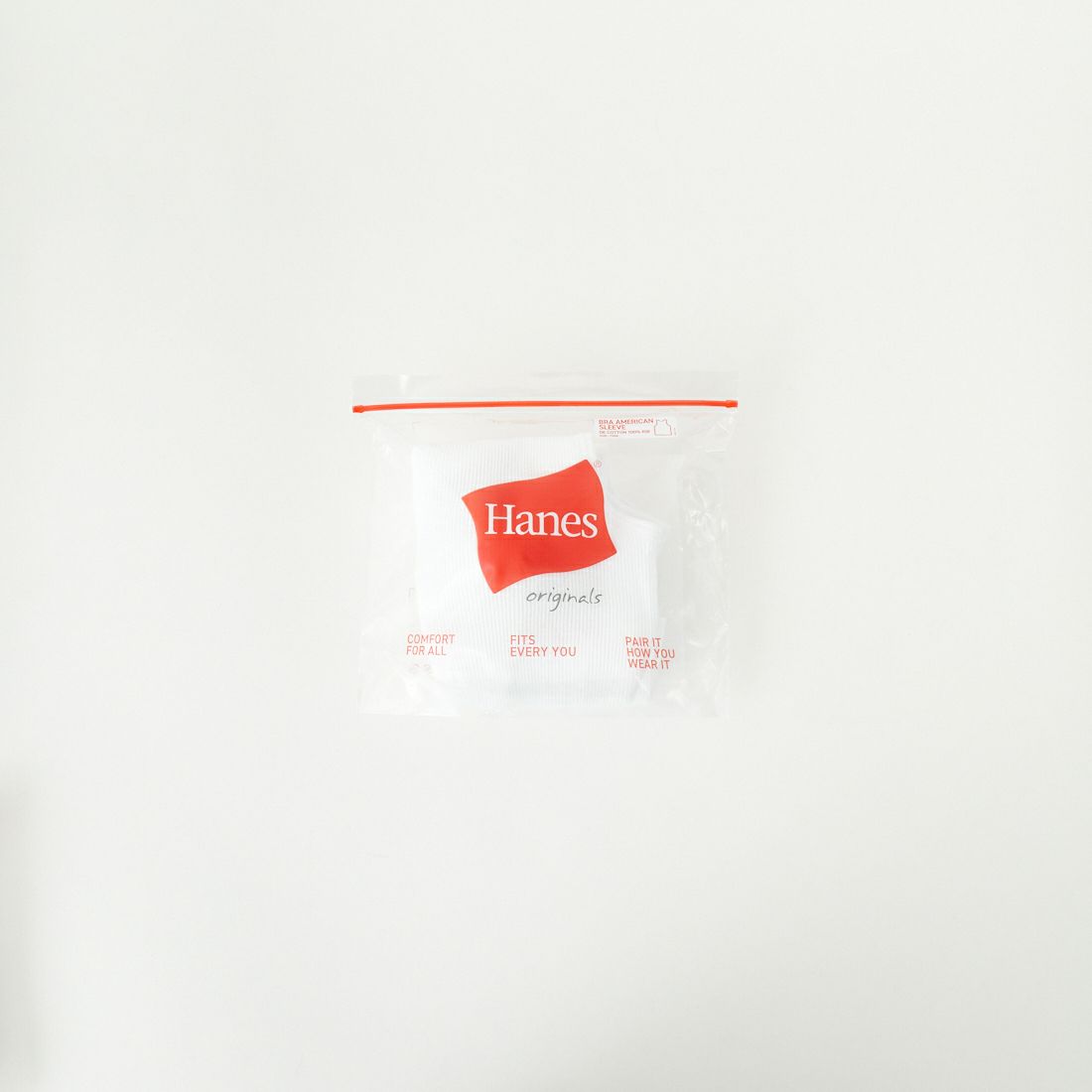 Hanes [ヘインズ] ブラアメリカンスリーブ [HW2-B101] 010 ﾎﾜｲﾄ