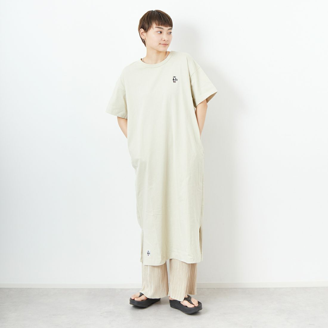 G057 GREIG&&モデル身長：160cm 着用サイズ：WL&&