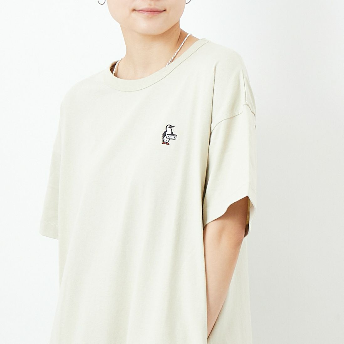 CHUMS [チャムス] ブービーロングワンピース [CH18-1243] G057 GREIG &&モデル身長：160cm 着用サイズ：WL&&
