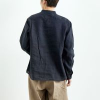 DANTON ネイビー リネンシャツ　サイズ40 楽天市場】ダントン DANTON/シャツ/リネン バンドカラーシャツ