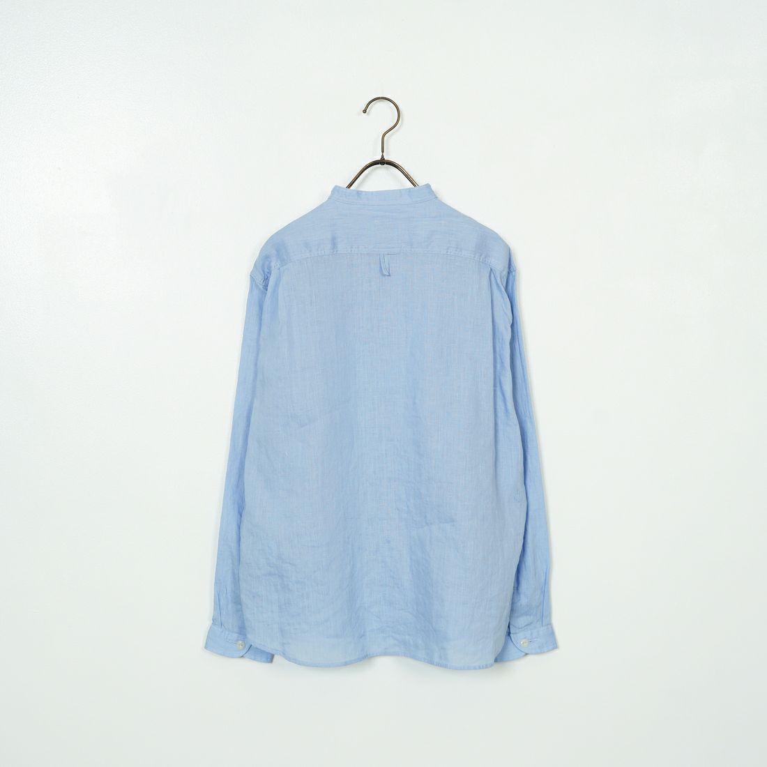 DANTON [ダントン] リネンクロスバンドカラーシャツ [DT-B0279FLI] DK.SAX