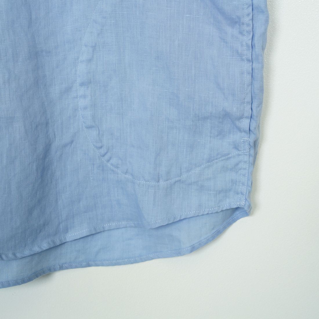 DANTON [ダントン] リネンクロスバンドカラーシャツ [DT-B0279FLI] DK.SAX