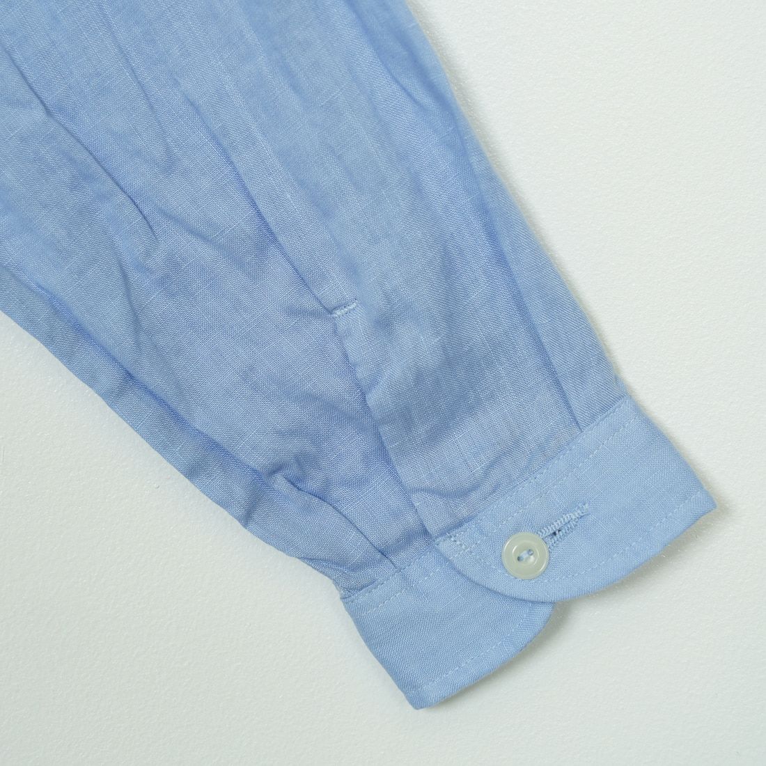 DANTON [ダントン] リネンクロスバンドカラーシャツ [DT-B0279FLI] DK.SAX