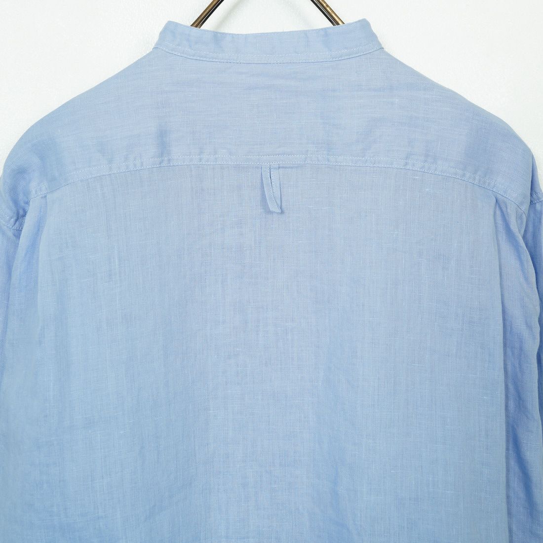 DANTON [ダントン] リネンクロスバンドカラーシャツ [DT-B0279FLI] DK.SAX