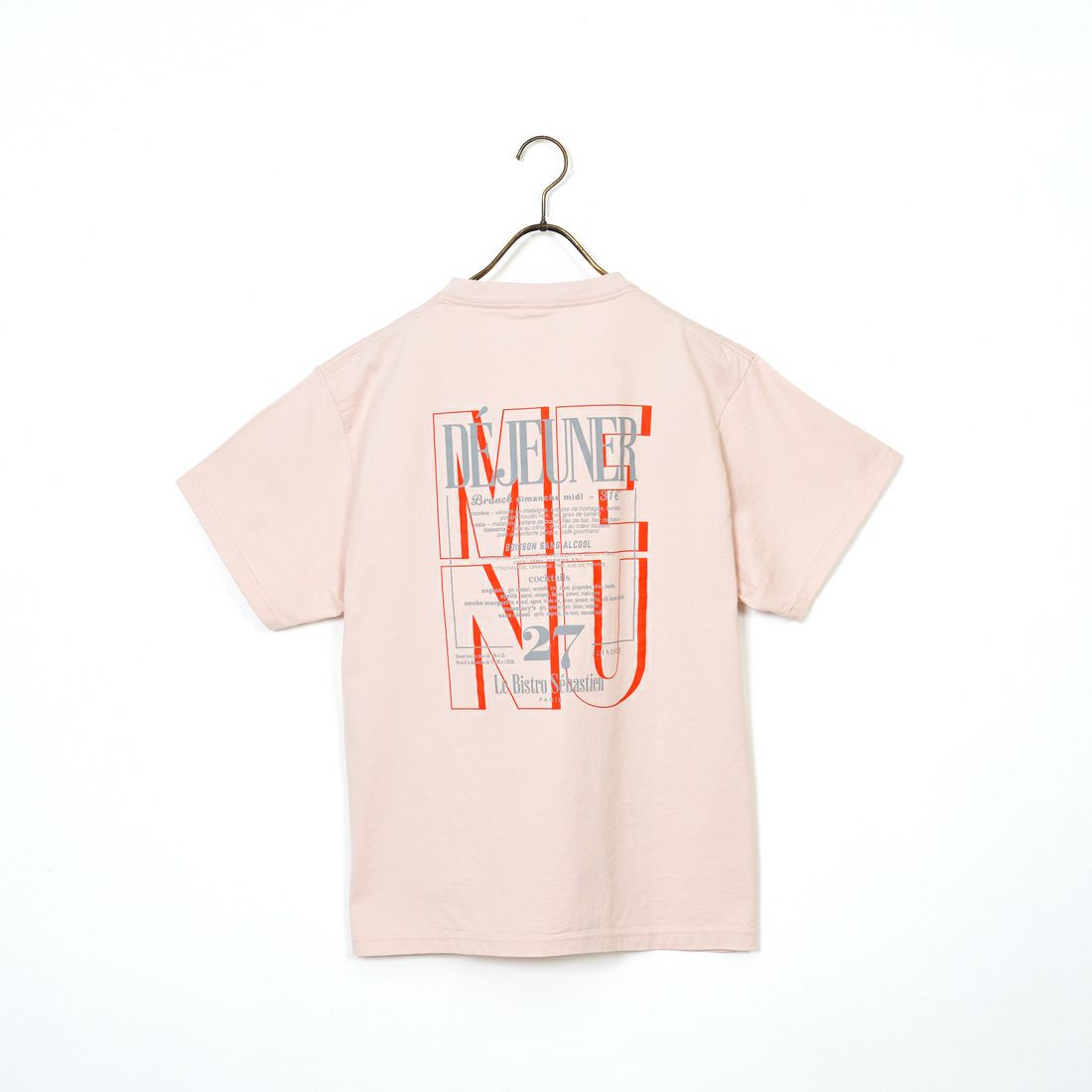 THE SHINZONE [ザ シンゾーン] BISTRO MENU Tシャツ [25SMSCU14] 12 PINK