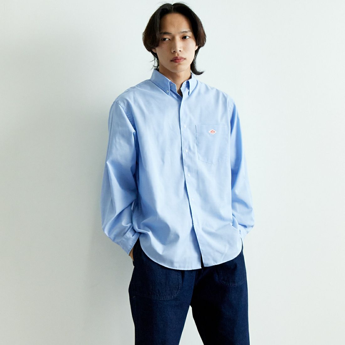 SAX BLUE&&モデル身長：179cm 着用サイズ：40&&
