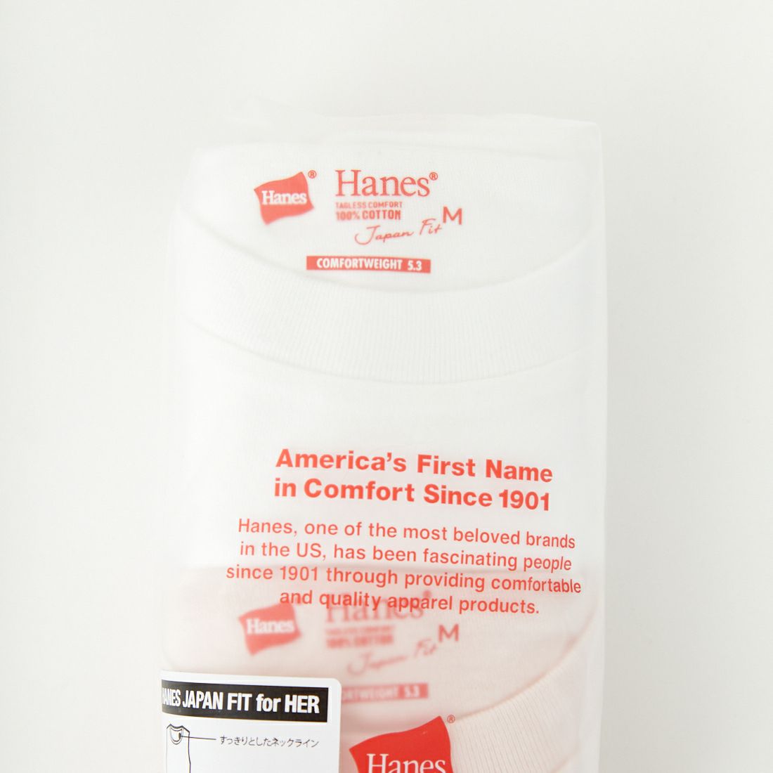 Hanes [ヘインズ] ウィメンズ ジャパンフィット 2枚組 スリーブレスTシャツ [HW5327]904 ﾋﾟﾝｸ/ﾎ