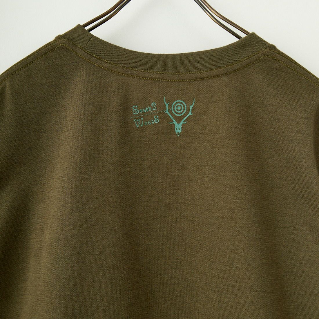 South2West8 [サウスツーウエストエイト] ショートスリーブクルーネックTシャツ [QV669] A OLIVE
