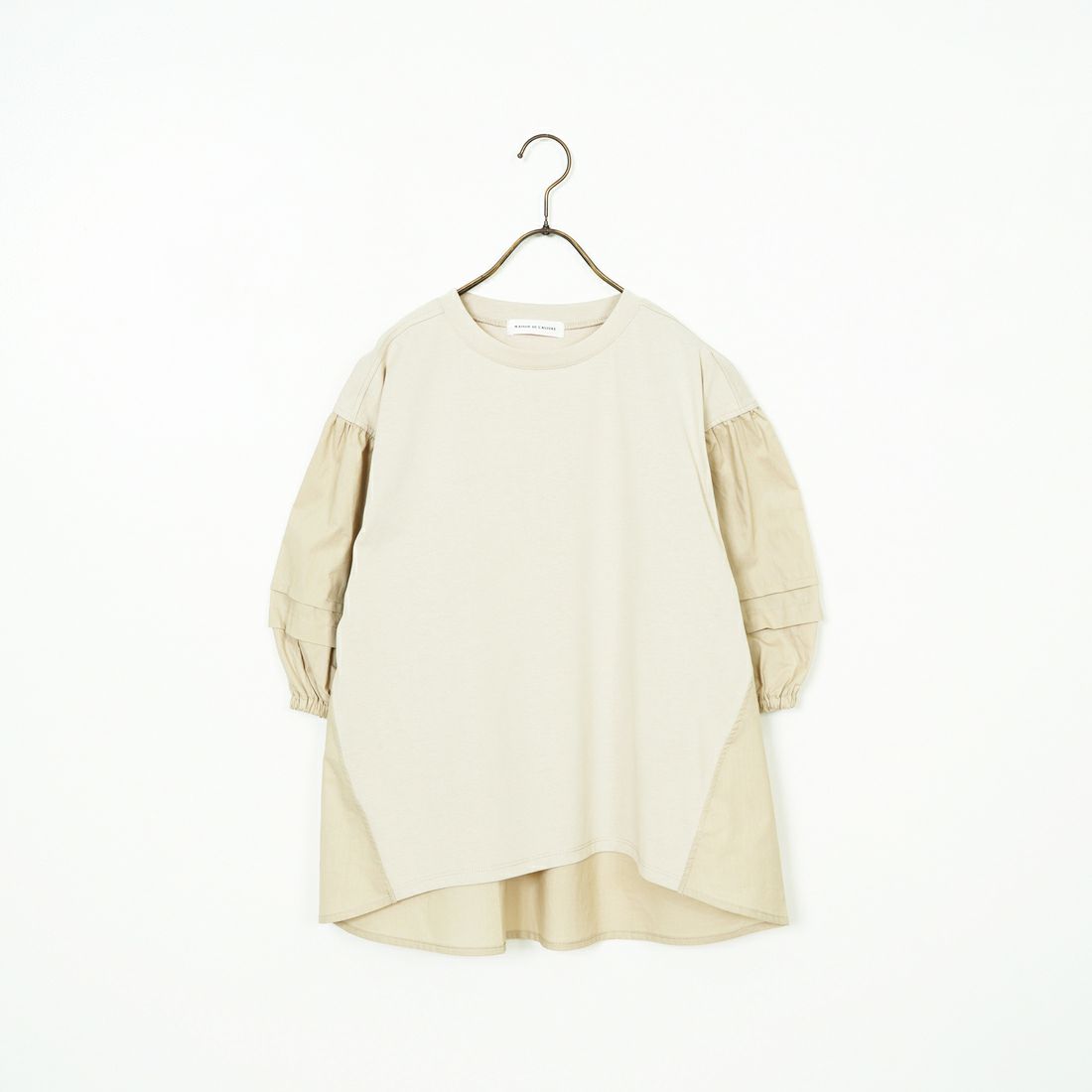 Maison de L'allure [メゾン ドゥ ラリュール] ドッキング袖ボリュームプルオーバー [M25112010] 07 GRAY