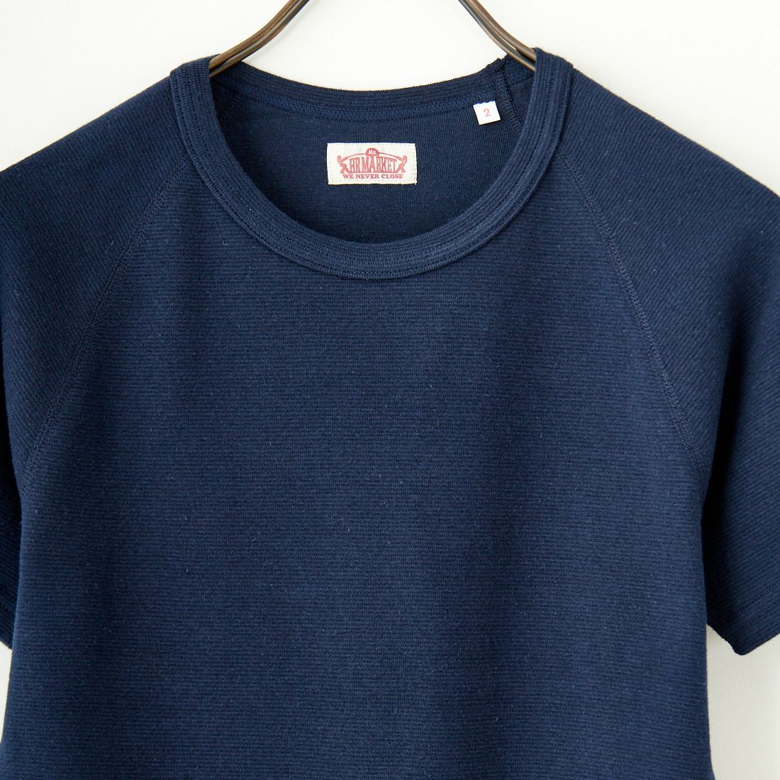 HOLLYWOOD RANCH MARKET [ハリウッドランチマーケット] ストレッチフライス ショートスリーブTシャツ [1004675] DARK NAVY