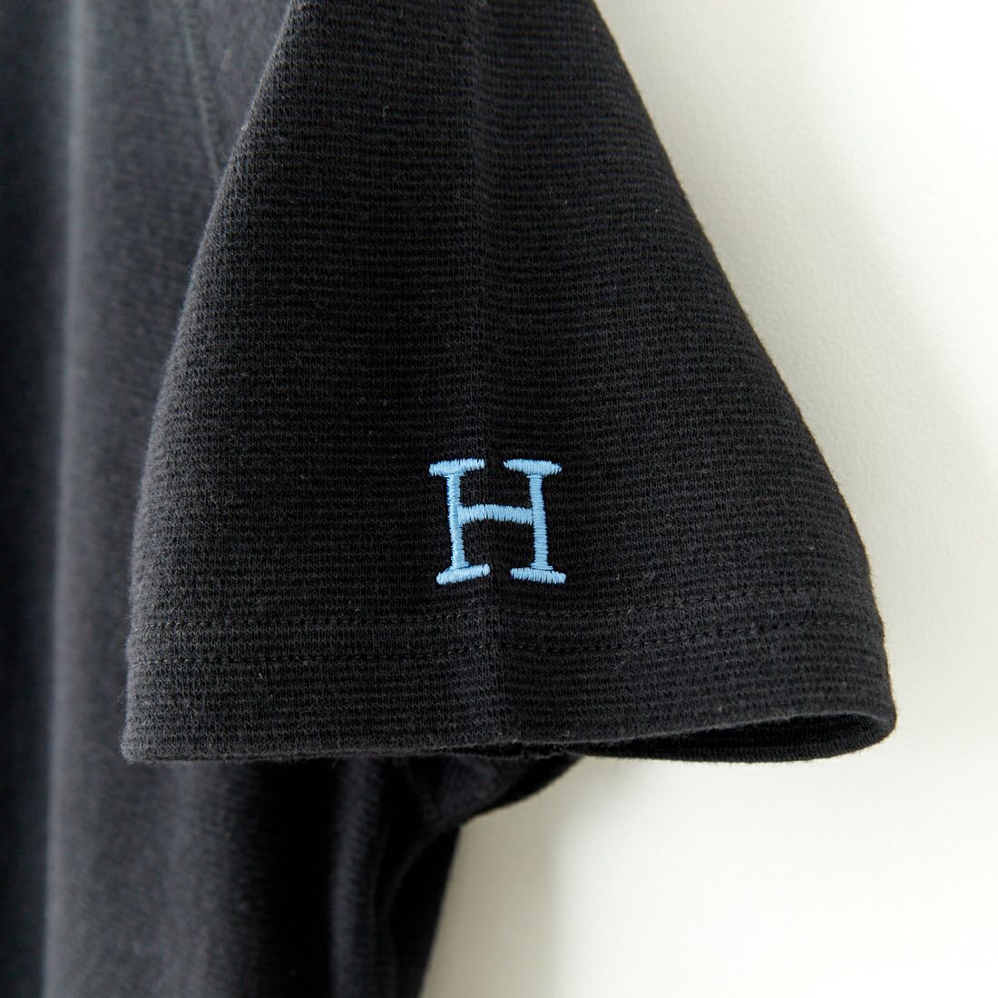 HOLLYWOOD RANCH MARKET [ハリウッドランチマーケット] ストレッチフライス ショートスリーブTシャツ [1004675] BLACK