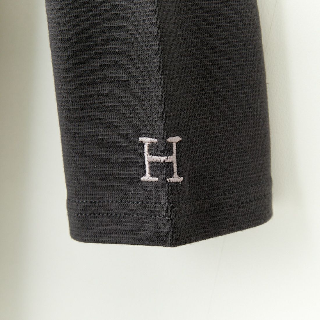 HOLLYWOOD RANCH MARKET [ハリウッドランチマーケット] ストレッチフライス ハーフスリーブTシャツ [1004664] CHARCOAL