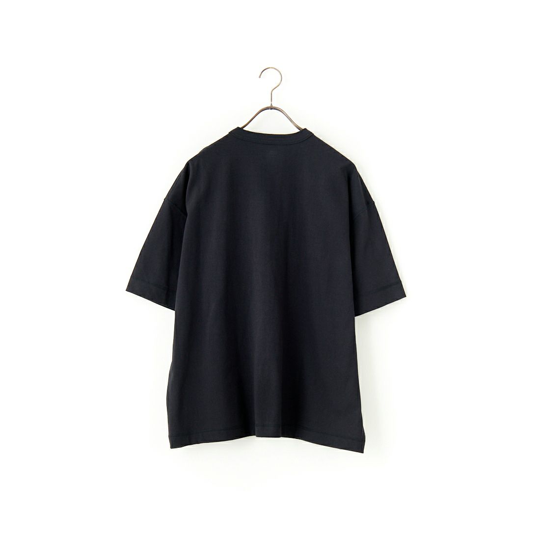 Health knit [ヘルスニット] 別注 ビッグシルエット ヘンリーネックTシャツ [HR25S-M121-JF] BLACK