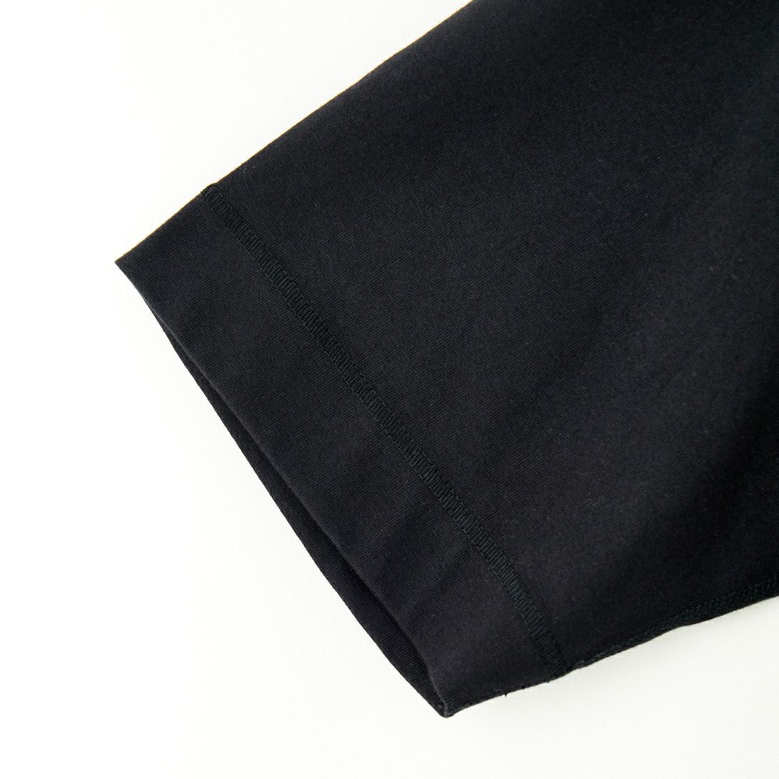 Health knit [ヘルスニット] 別注 ビッグシルエット ヘンリーネックTシャツ [HR25S-M121-JF] BLACK