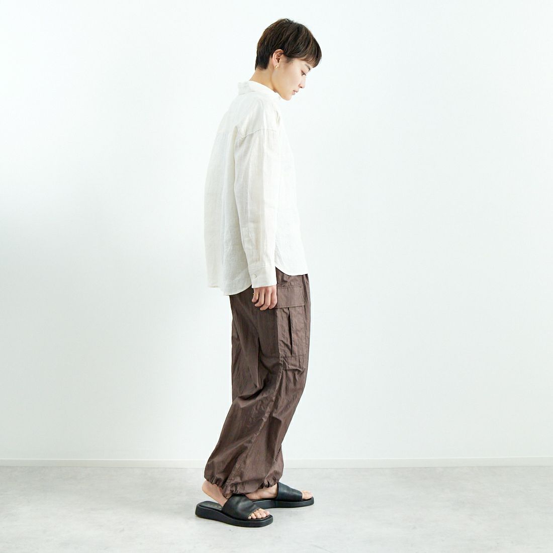 Jeans Factory Clothes [ジーンズファクトリークローズ] ダイヤモンドワッシャーパラシュートパンツ [21254060] 061 ｸﾞﾘｰﾝ