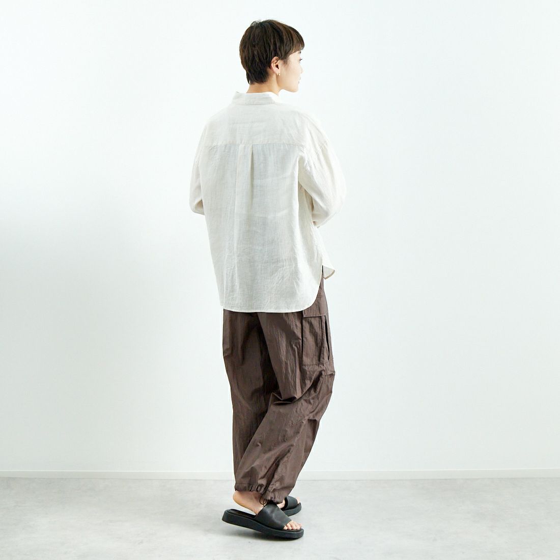 Jeans Factory Clothes [ジーンズファクトリークローズ] ダイヤモンドワッシャーパラシュートパンツ [21254060] 061 ｸﾞﾘｰﾝ